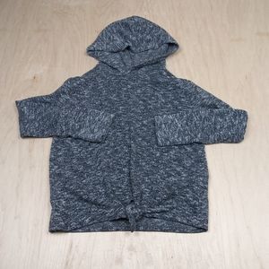Old Navy, Heathered Gray, Knit Pullover Hoodie, Girl's (L)